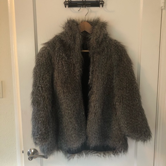 Cynthia Rowley faux fur cape, OS - Picture 1 of 6